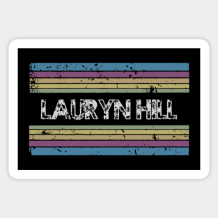 lauryn vintage rainbow Sticker